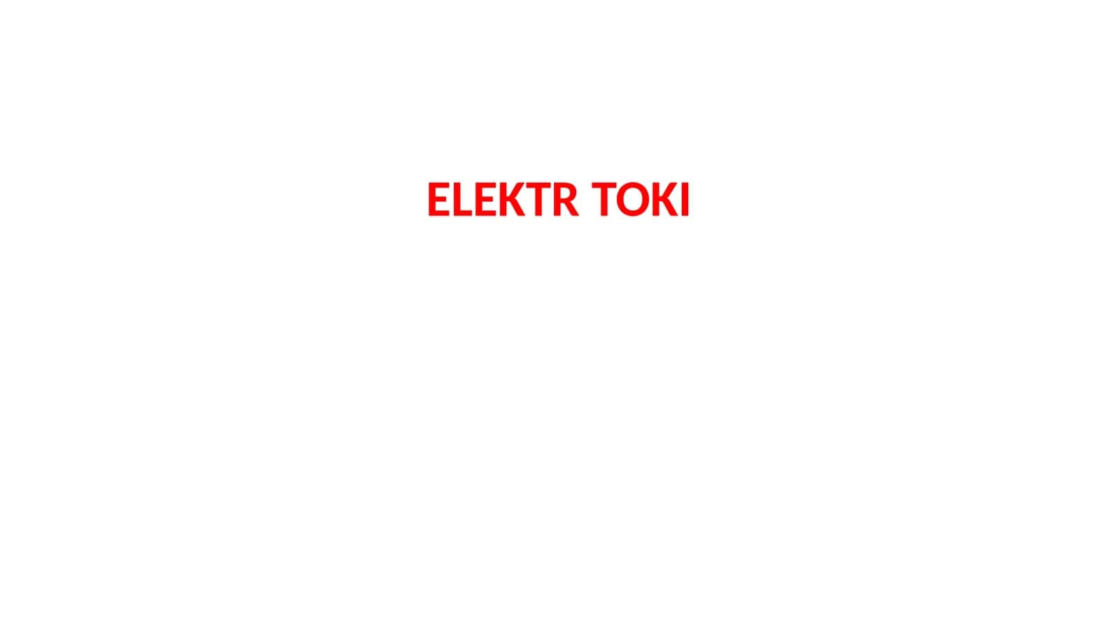 ELEKTR TOKI 1