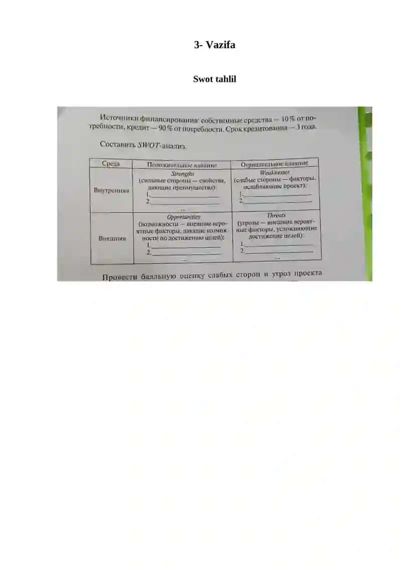 Swot tahlil