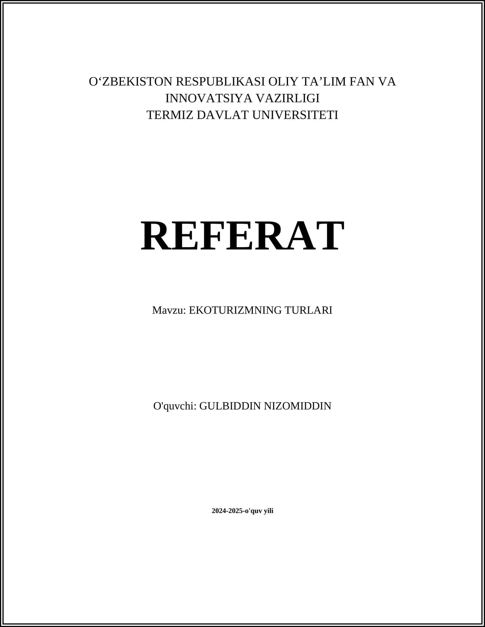 Etnik Ekoturizm 1