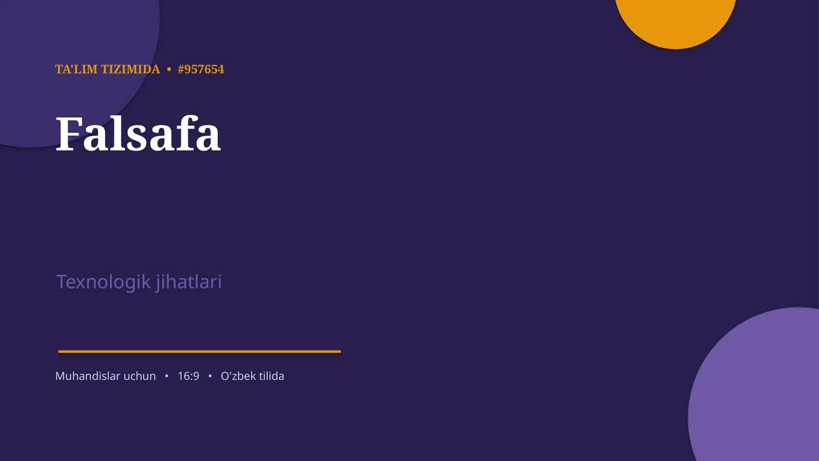 TA'LIM TIZIMIDA • #957654 1