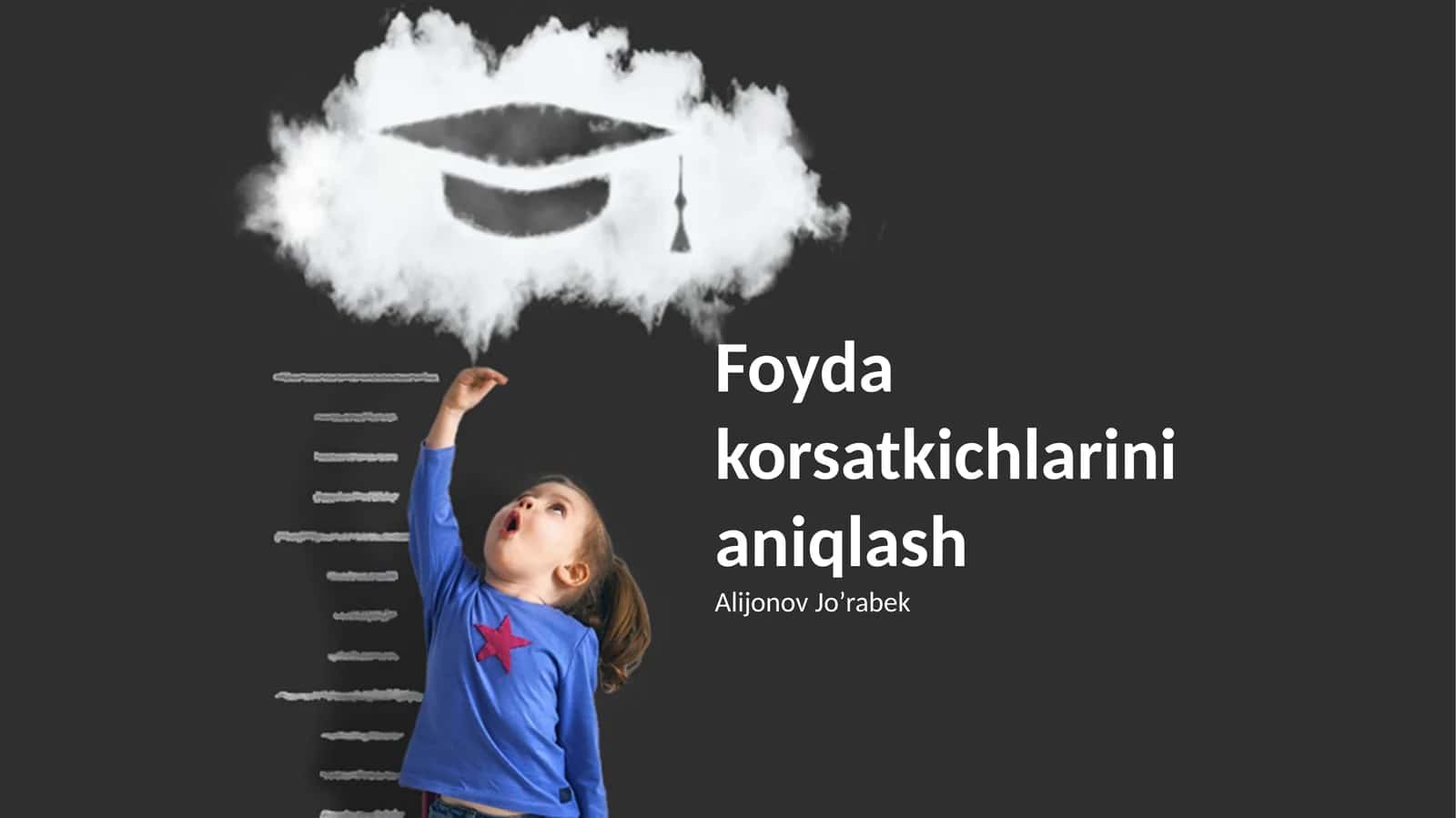 Foyda korsatkichlarini aniqlash 1