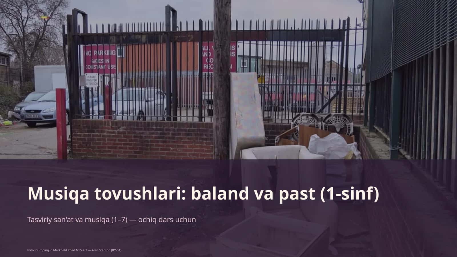 Musiqa tovushlari: baland va past (1-sinf) 1