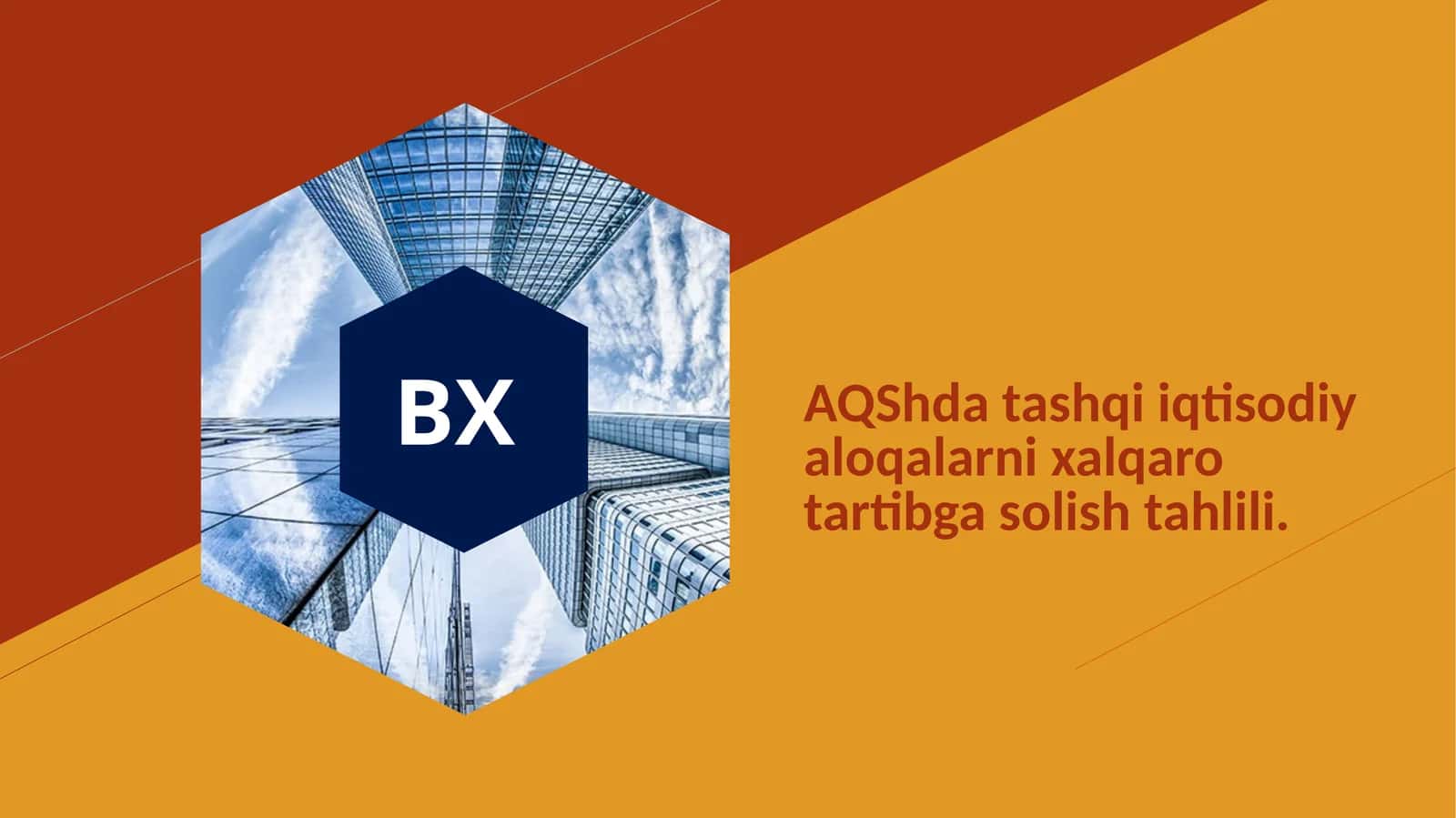 AQShda tashqi iqtisodiy aloqalarni xalqaro tartibga solish tahlili. 1