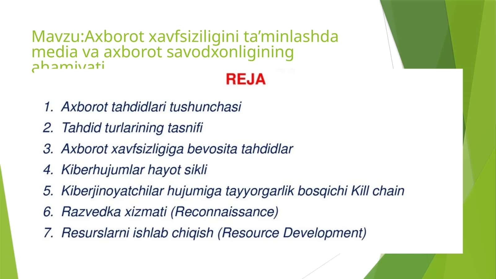Axborot xavfsiziligini ta’minlashda media va axborot savodxonligining ahamiyati 1