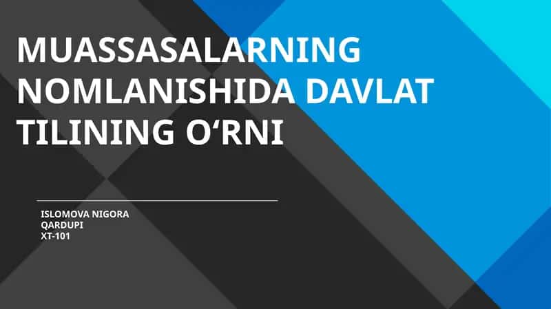 O‘zbek tilini yanada rivojlantirish 1