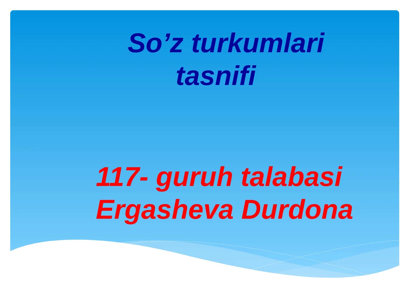So’zturkumlaritasnifi 1