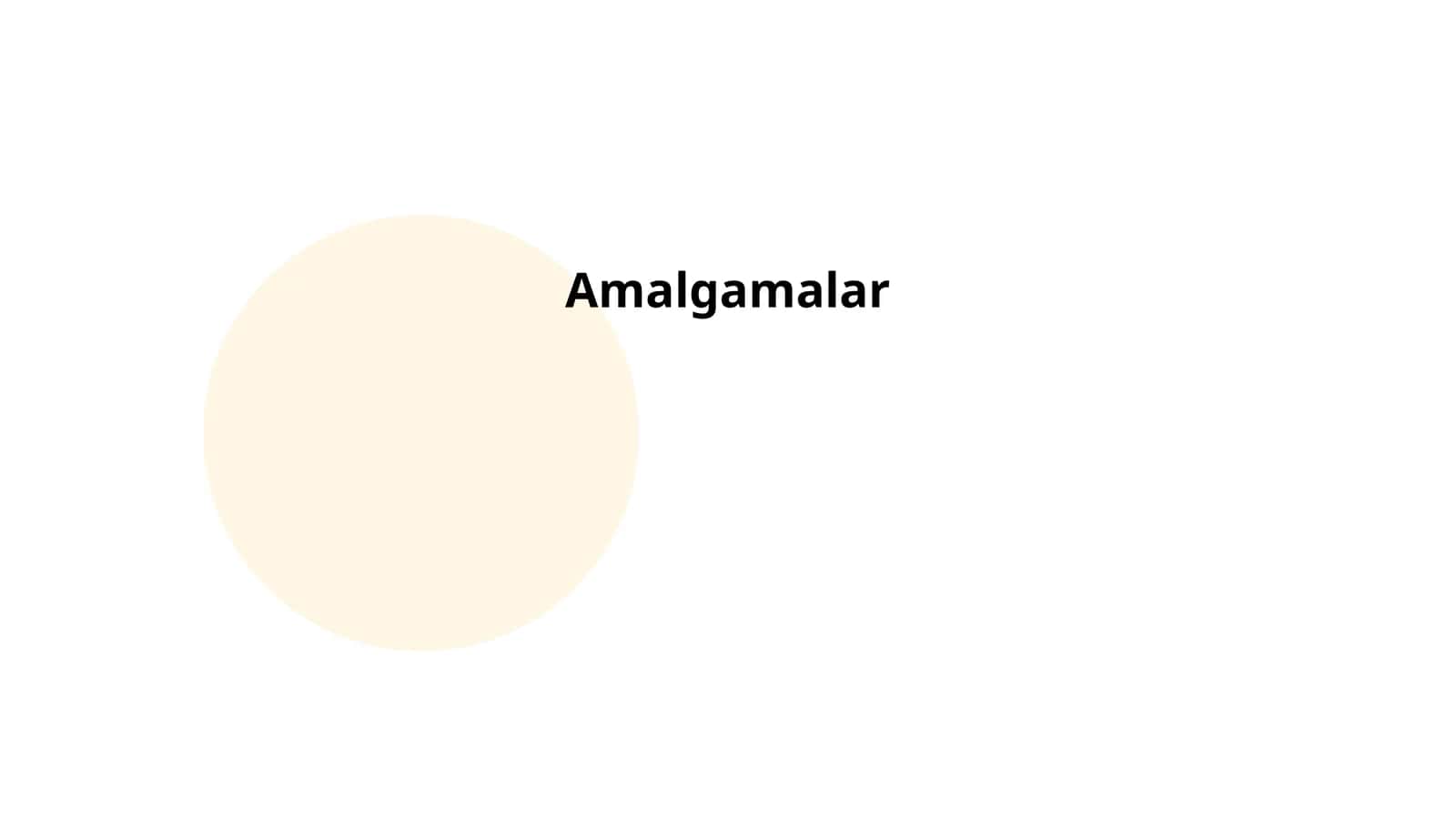 Amalgamalar 1