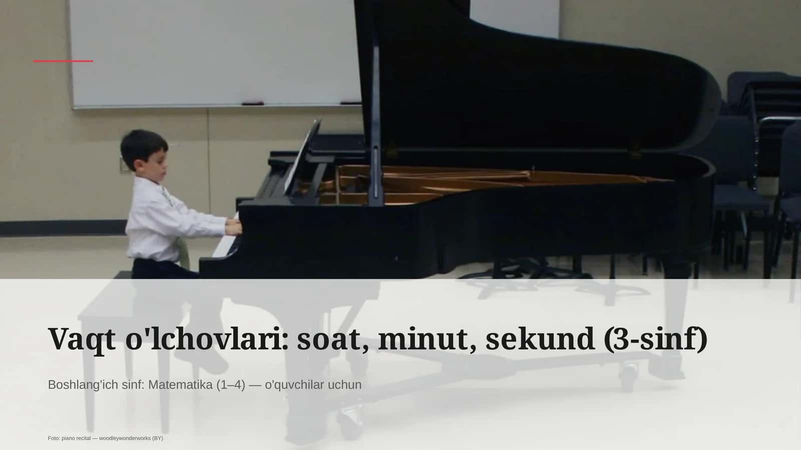 Vaqt o'lchovlari: soat, minut, sekund (3-sinf) 1