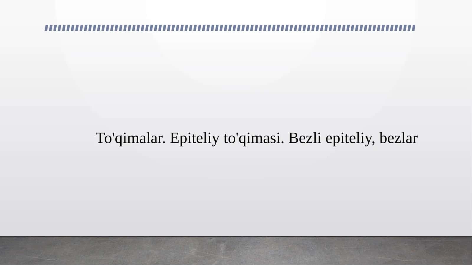 To'qimalar. Epiteliy to'qimasi. Bezli epiteliy, bezlar 1