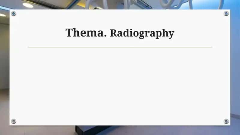 Radiography 1