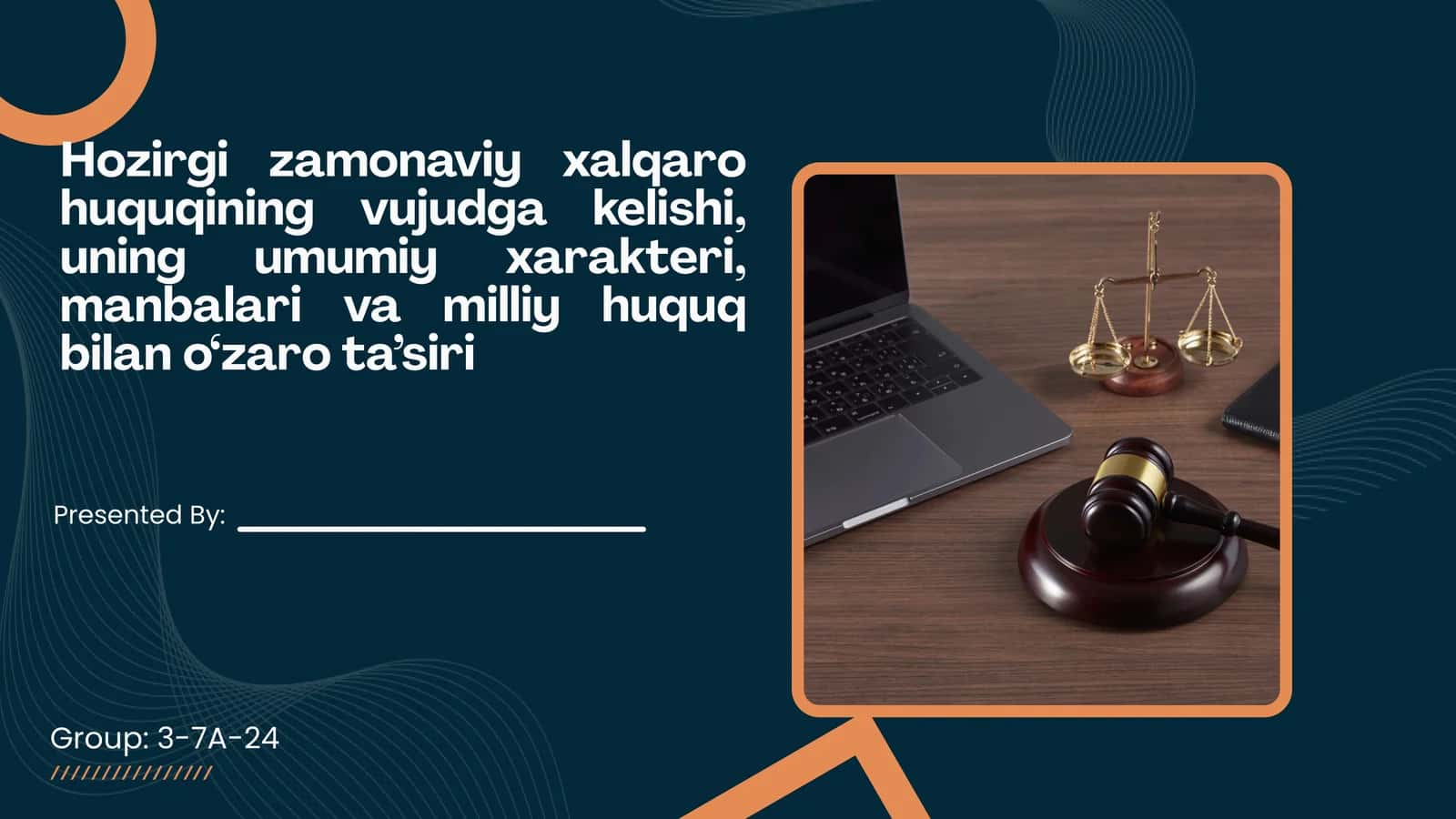 Hozirgi zamon xalqaro huquqi 1