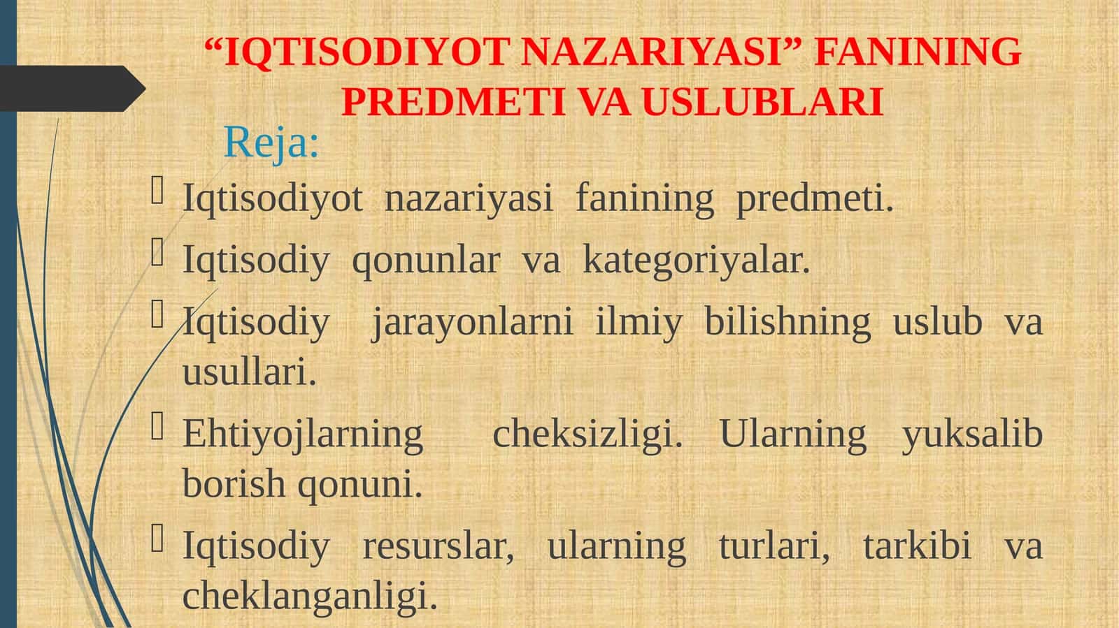Iqtisodiyot Nazariyasi 1