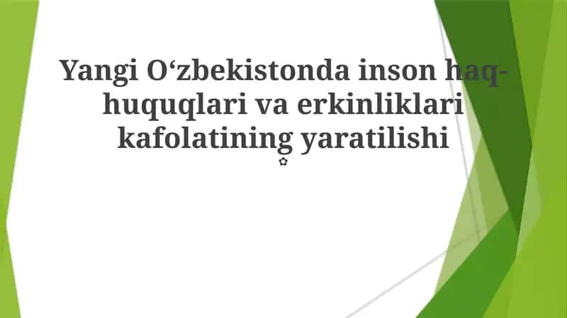 Inson Haq-Huquq Va Erkinliklari 1
