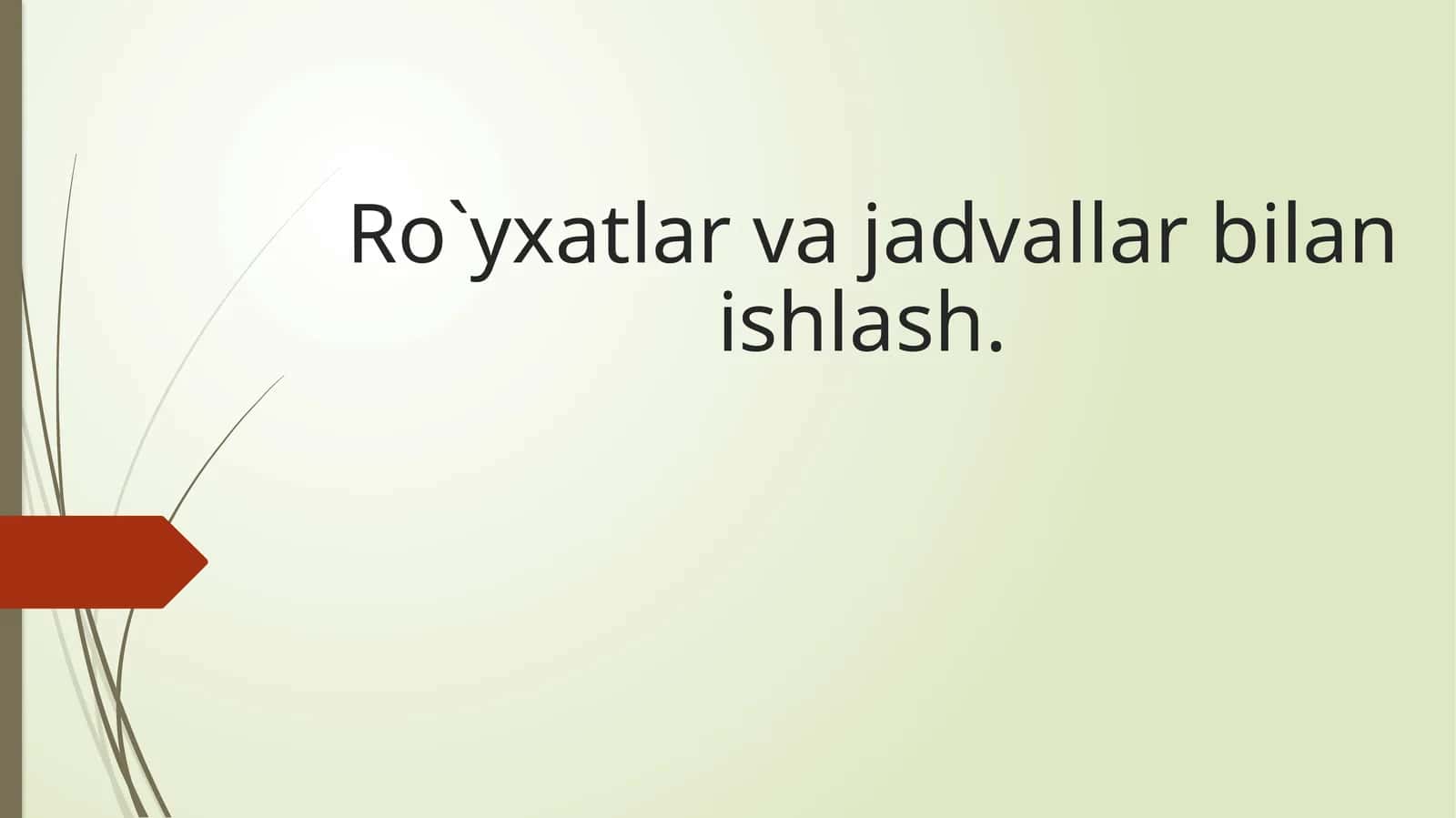 Jadvallarbilanishlash 1