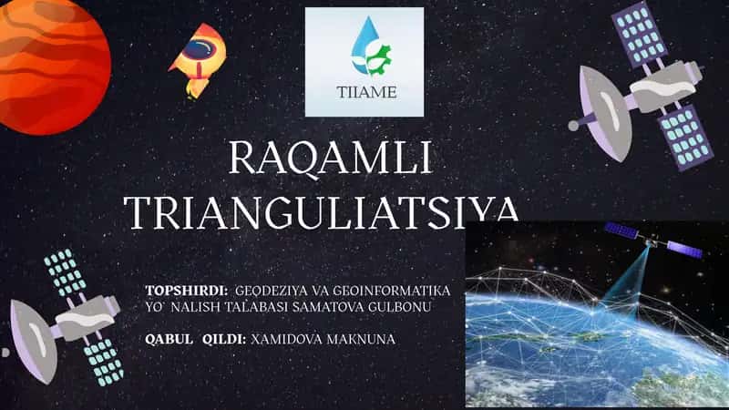RAQAMLI TRIANGULIATSIYA 1