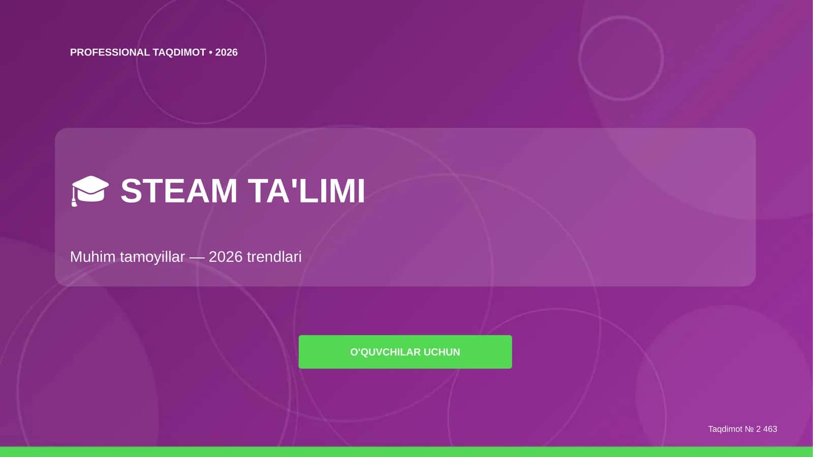 PROFESSIONAL TAQDIMOT • 2026 1