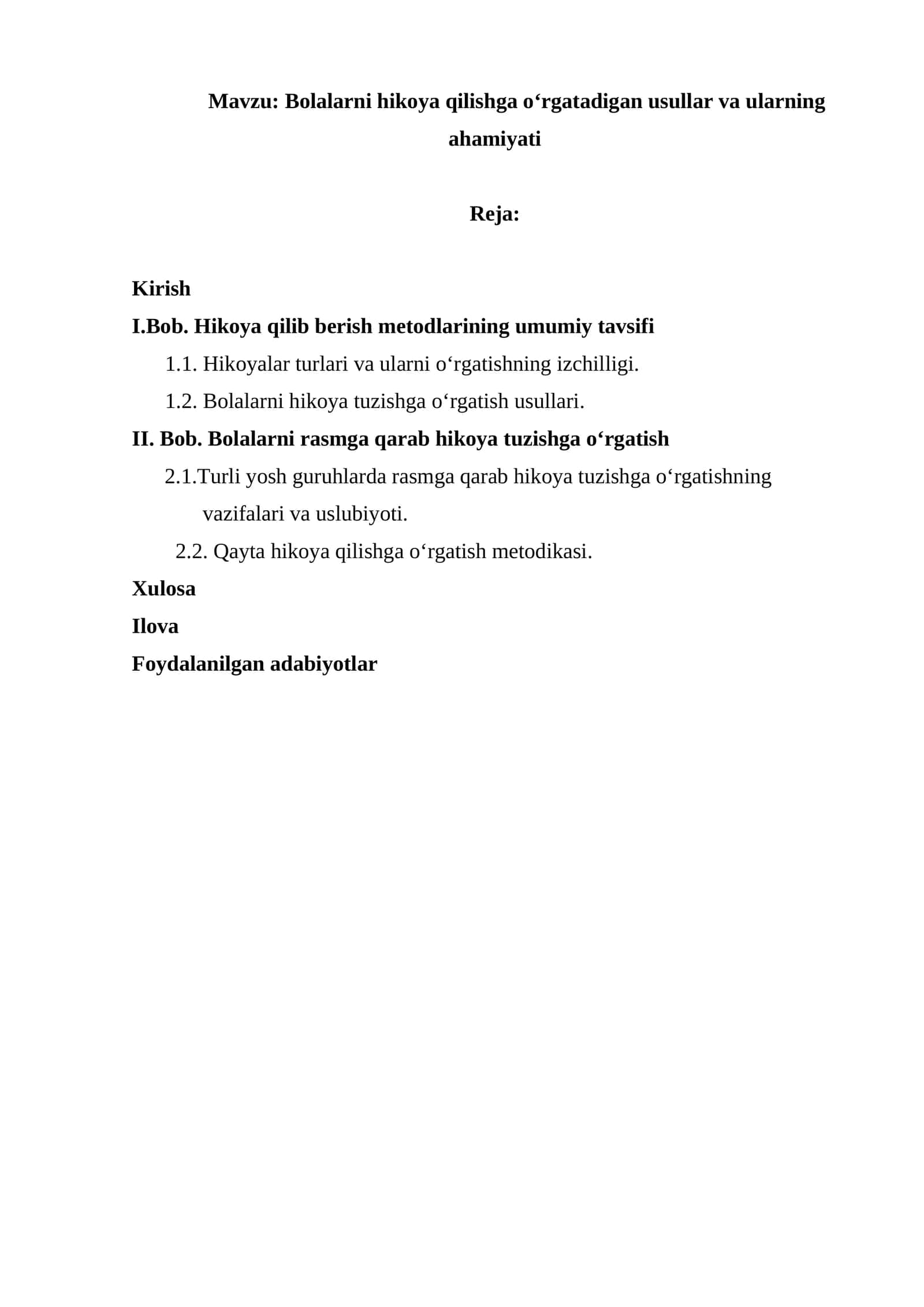 Bolalarni hikoya qilishga o‘rgatishning maqsad va vazifalari.docx 1