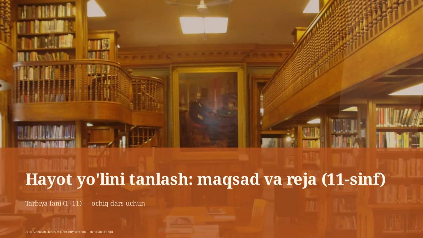 Hayot yo'lini tanlash: maqsad va reja (11-sinf) 1