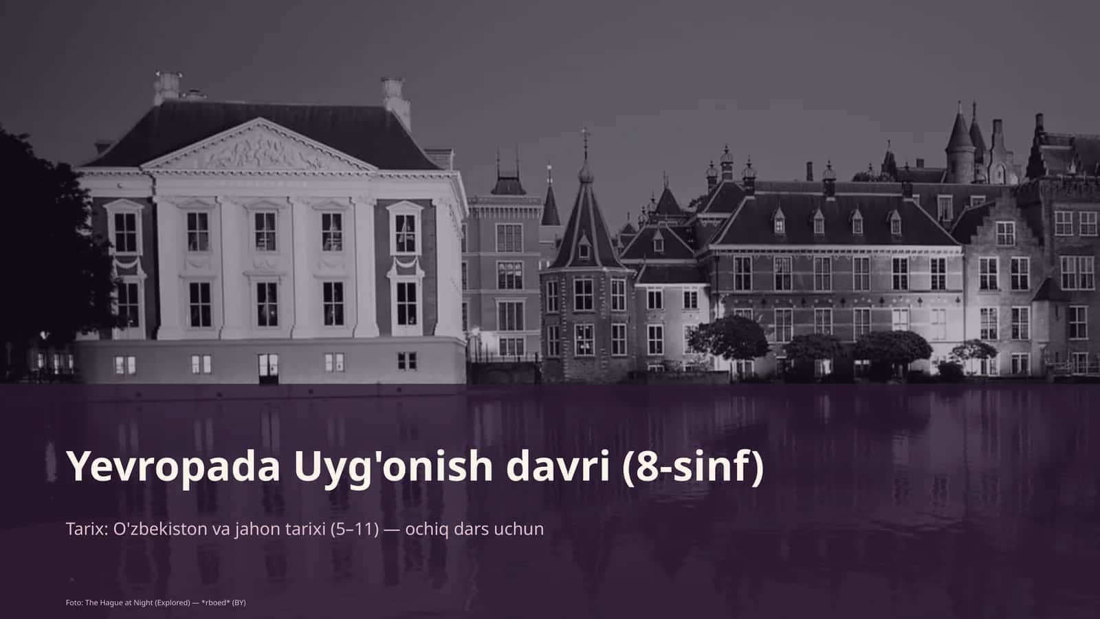Yevropada Uyg'onish davri (8-sinf) 1