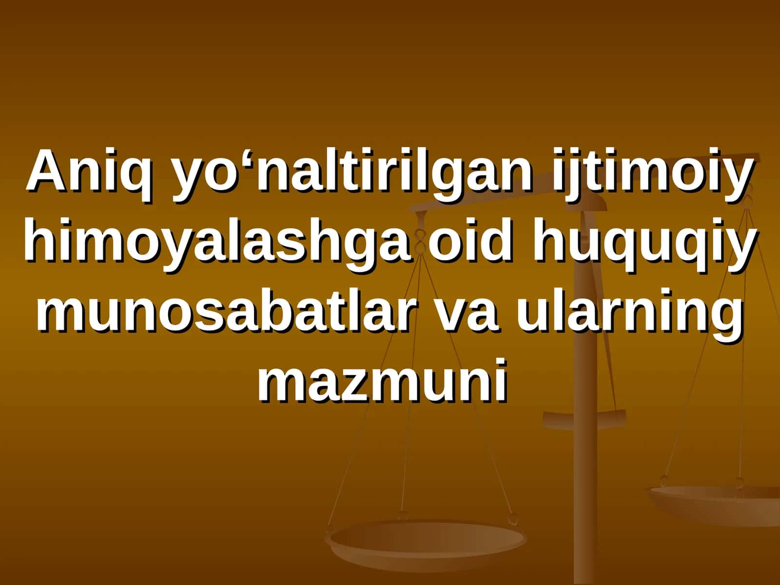 Аniq yo‘nаltirilgаn ijtimоiy himоyalаshgа оid huquqiy munоsаbаtlаr vа ulаrning mаzmuni 1