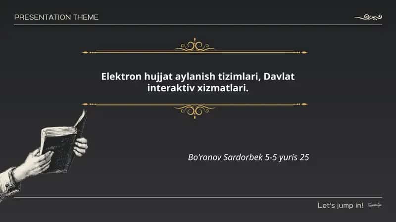 Elektron hujjat aylanish tizimlari 1