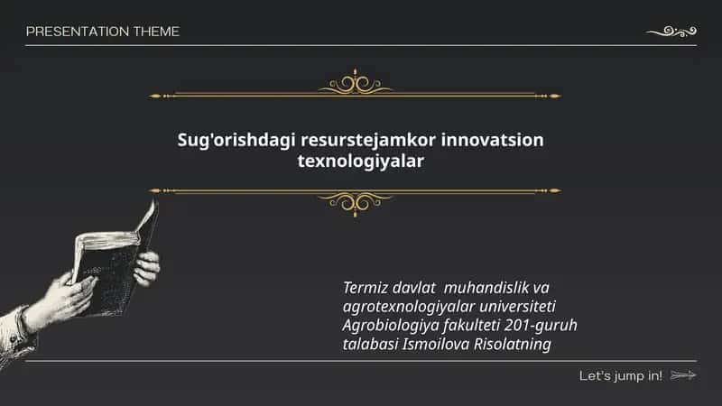 Sug'orishdagi resurstejamkor innovatsion texnologiyalar 1