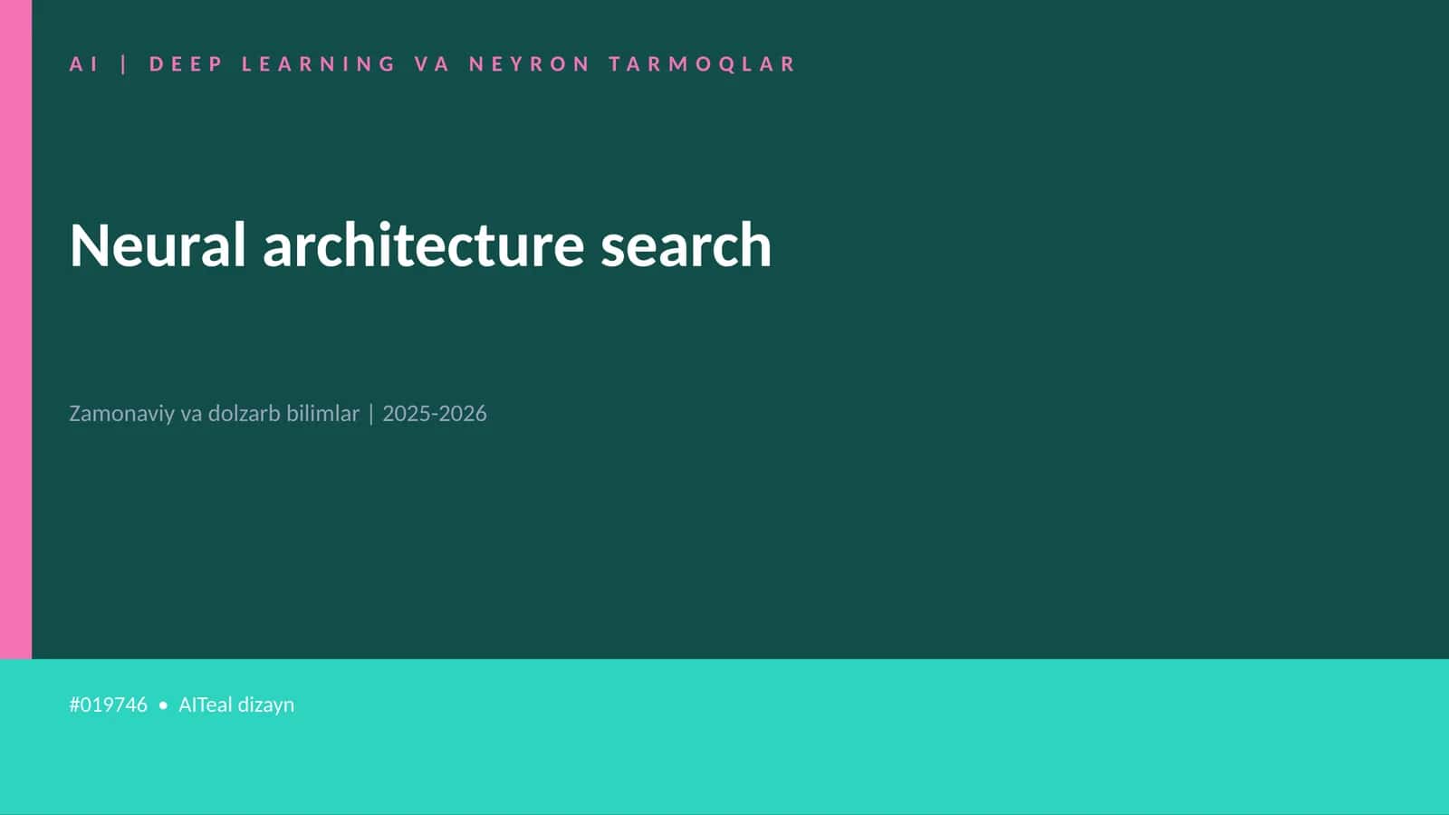 AI | DEEP LEARNING VA NEYRON TARMOQLAR 1
