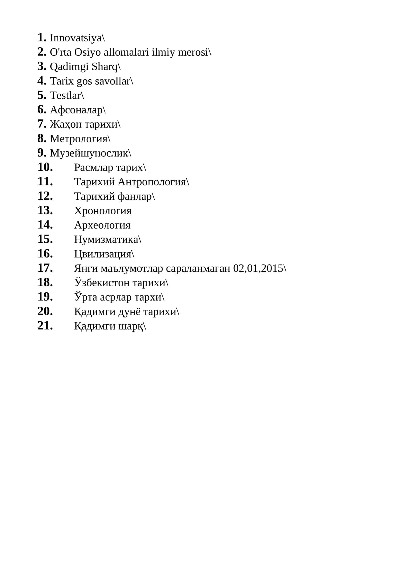 O'rta Osiyo allomalari ilmiy merosi 1