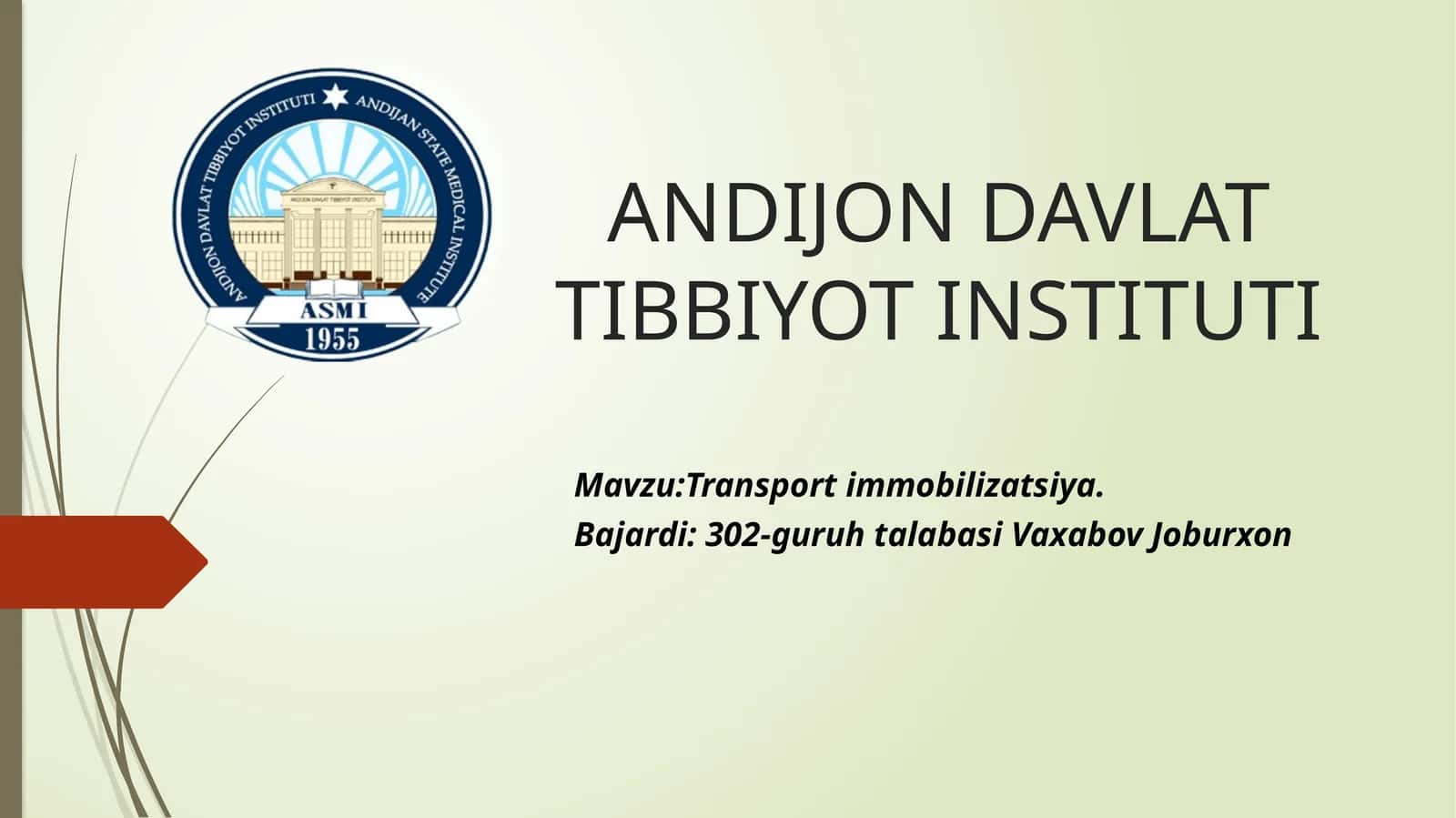 TRANSPORTIMMOBILIZATSIYA 1