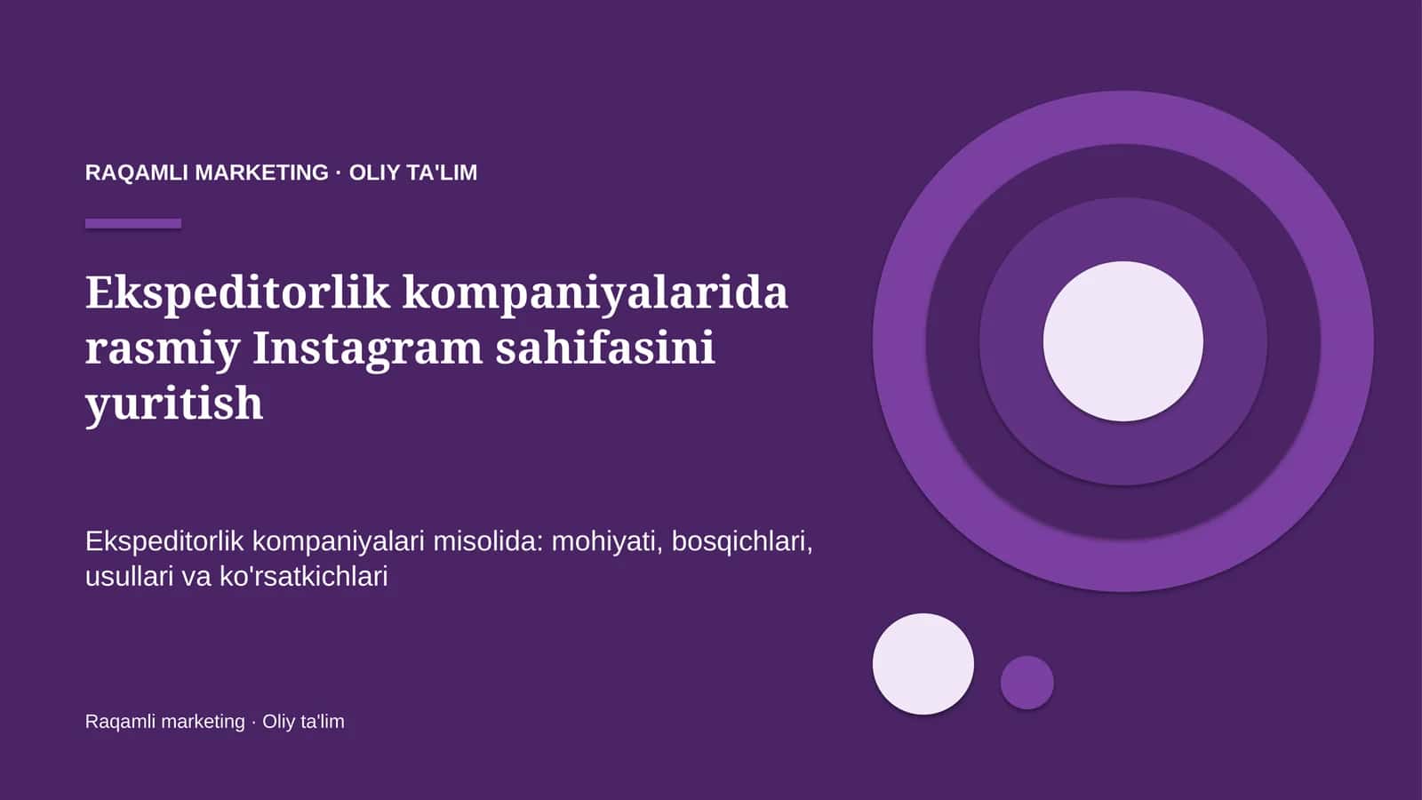 Ekspeditorlik kompaniyalarida rasmiy Instagram sahifasini yuritish 1