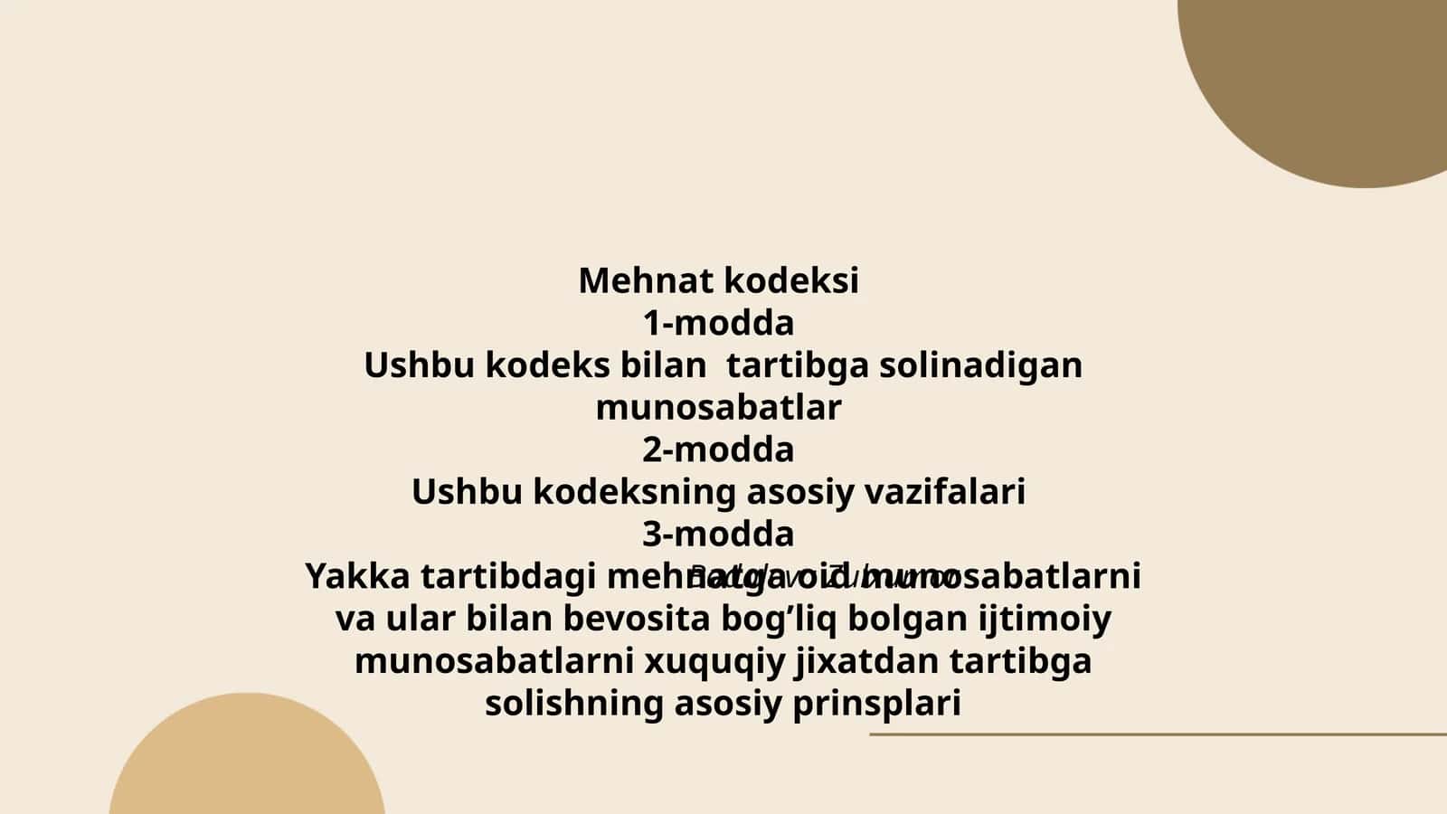 Mehnat kodeksi 1