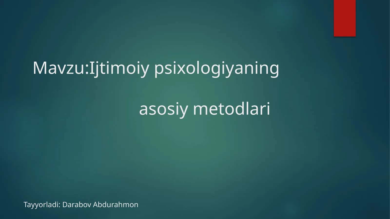 IjtimoiypsiXologiya 1