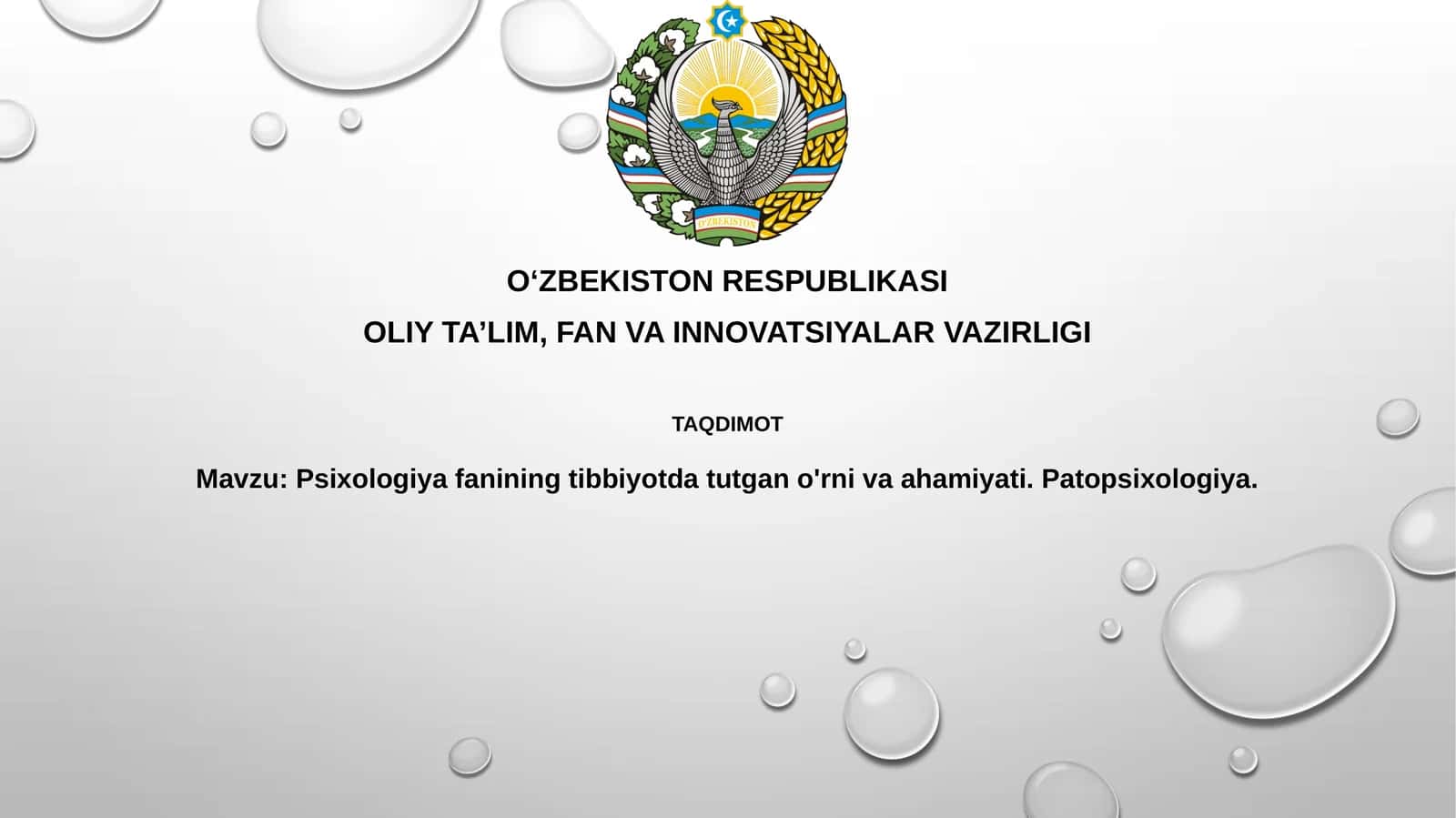 Psixologiyafaniningtibbiyotdatutgano'rnivaahamiyati 1