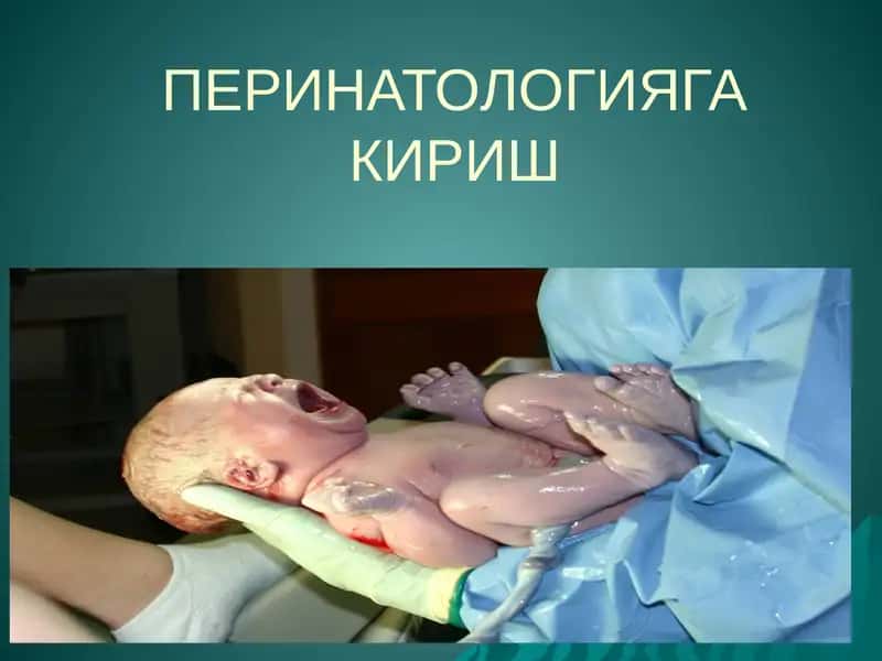 ПЕРИНАТОЛОГИЯГА КИРИШ 1