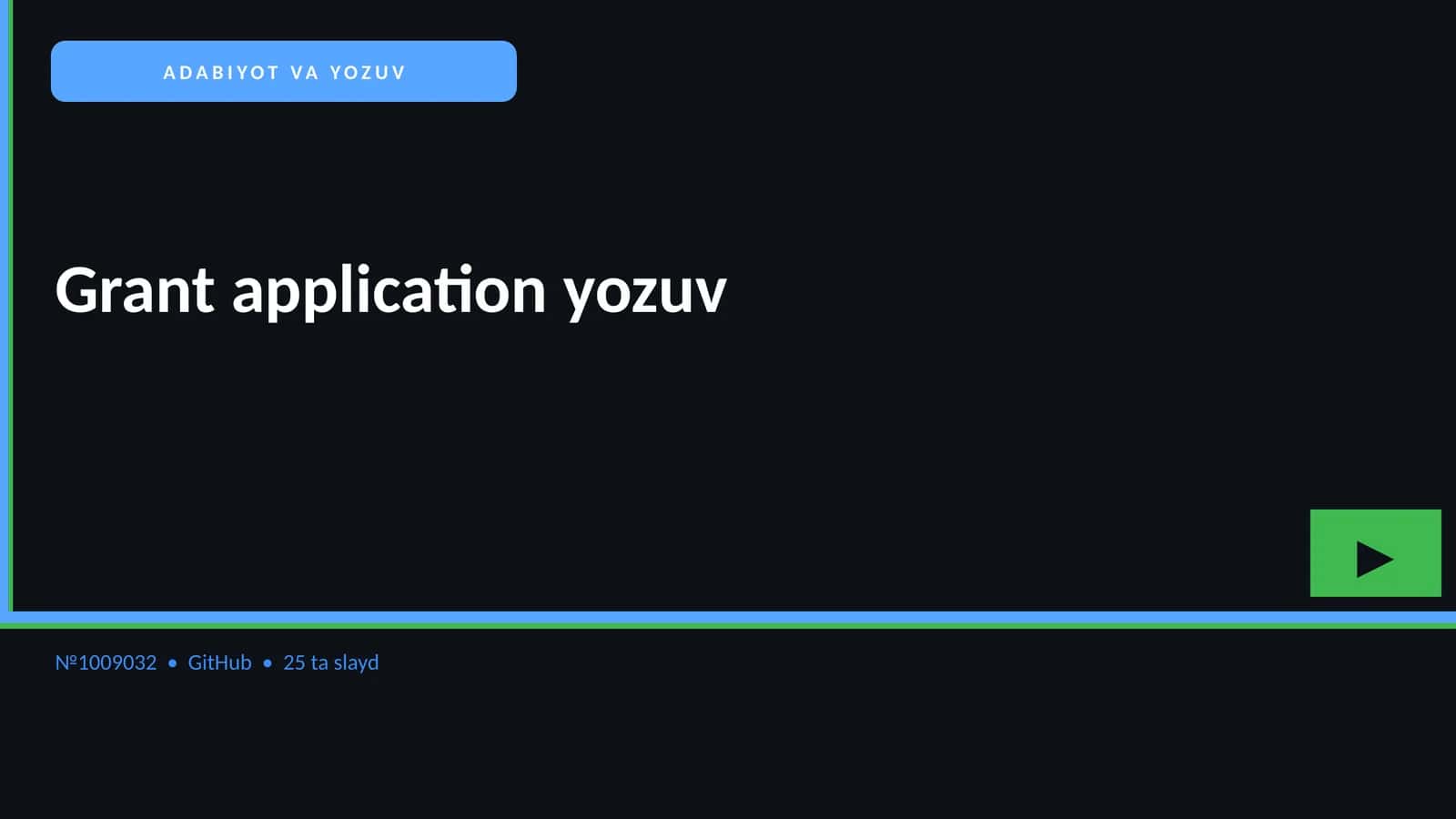 ADABIYOT VA YOZUV 1