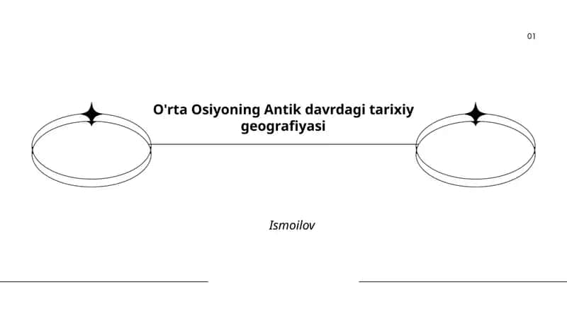 O'rta Osiyoning Antik davrdagi tarixiy geografiyasi 1