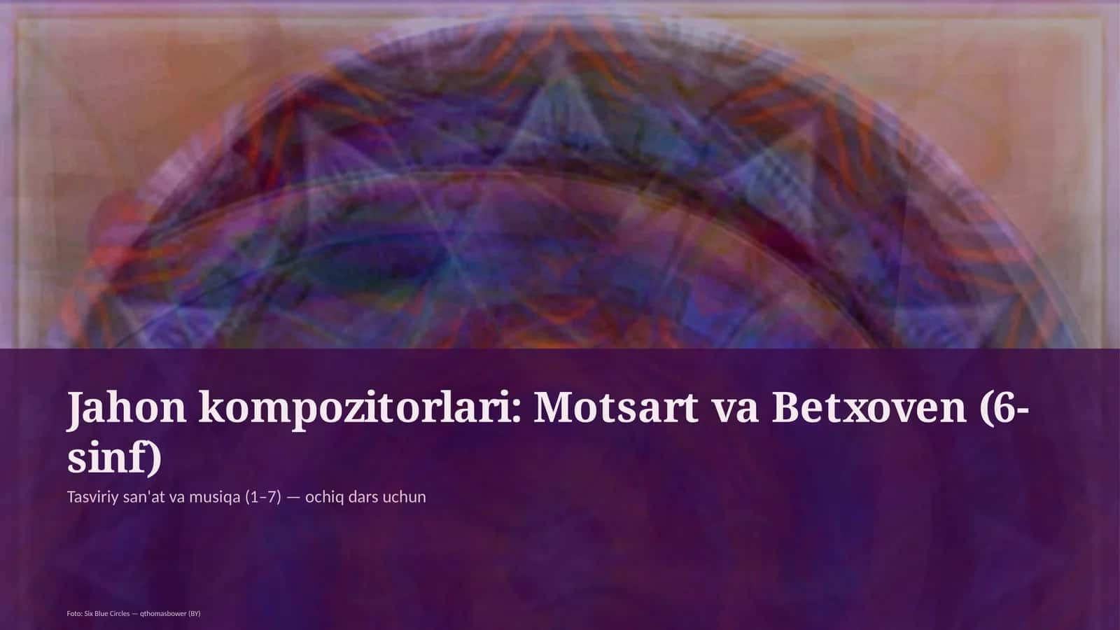 Motsart va Betxoven (6-sinf) 1