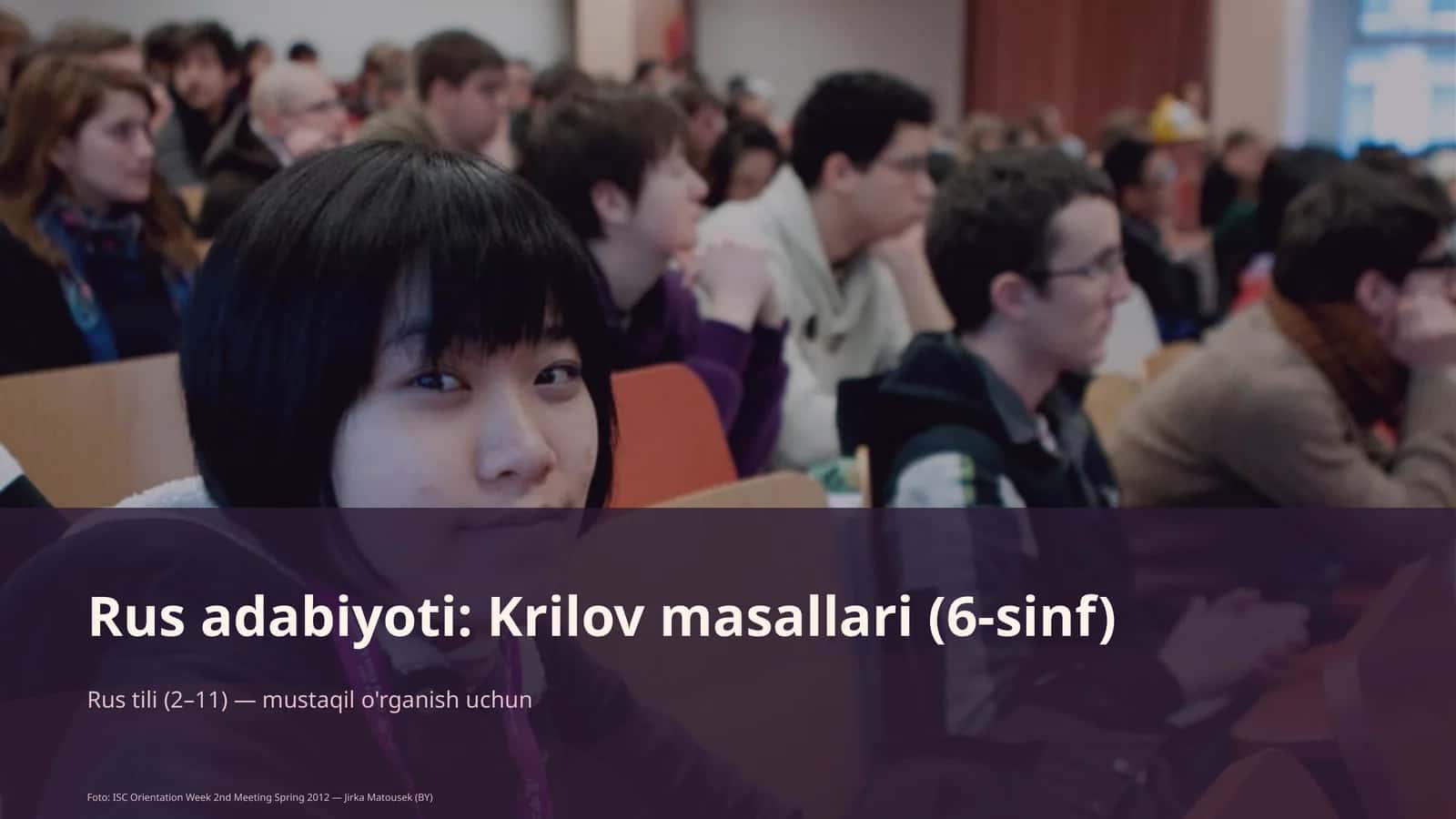 Rus adabiyoti: Krilov masallari (6-sinf) 1