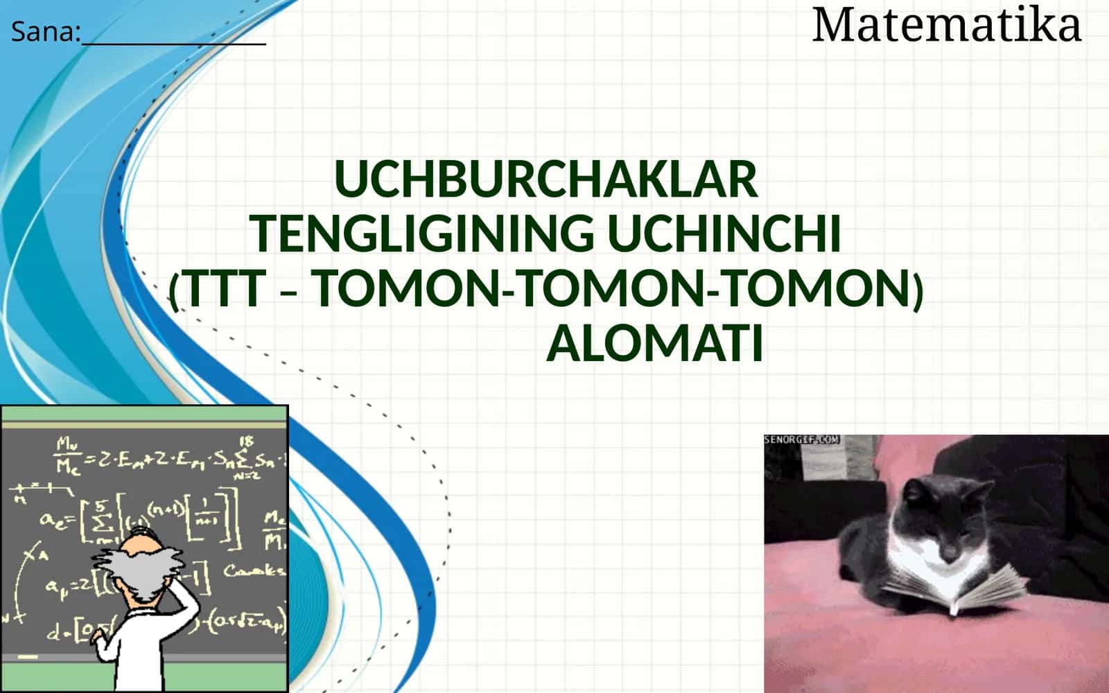 UCHBURCHAKLAR TENGLIGINING UCHINCHI(TTT – TOMON-TOMON-TOMON) ALOMATI 1