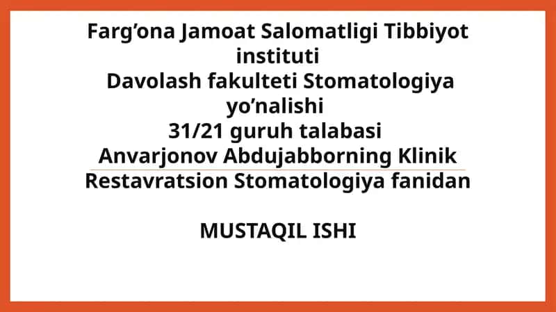 Tishqattiq to'qimalar kasaliklarida qo'shimcha tekshiruv usullari 1