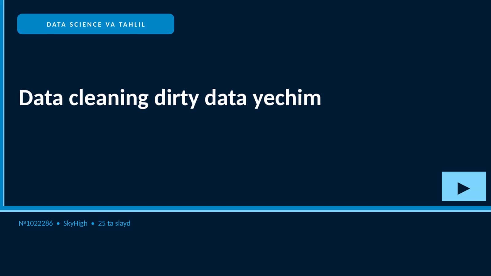 DATA SCIENCE VA TAHLIL 1
