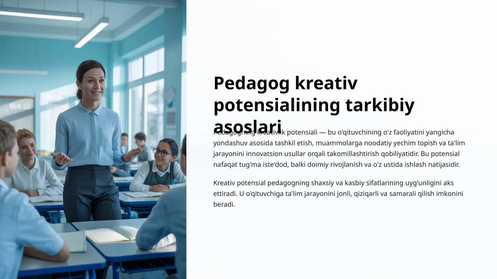 Pedagog kreativ potensialining tarkibiy asoslari 1