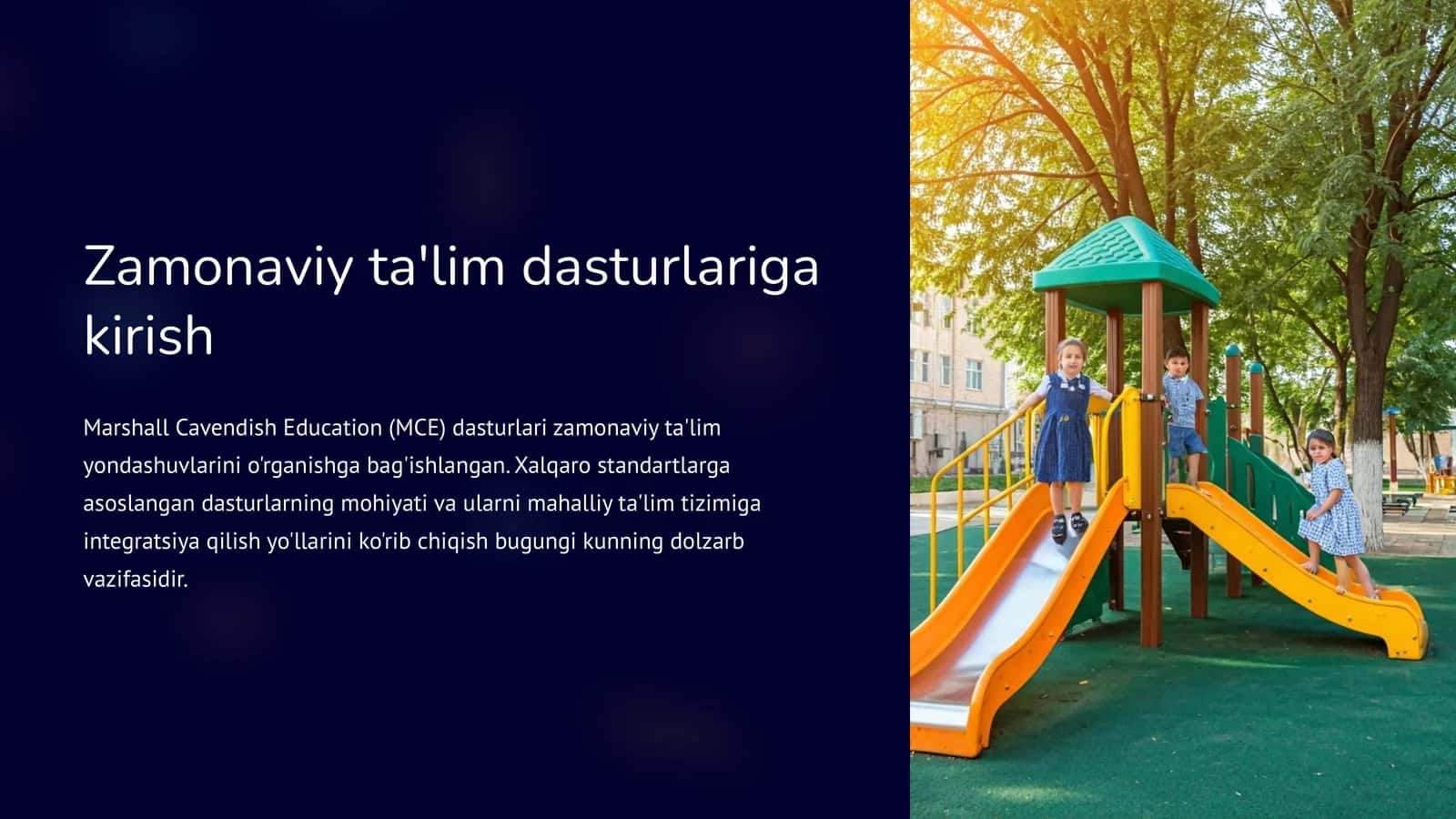 Zamonaviy ta'lim dasturlariga kirish 1