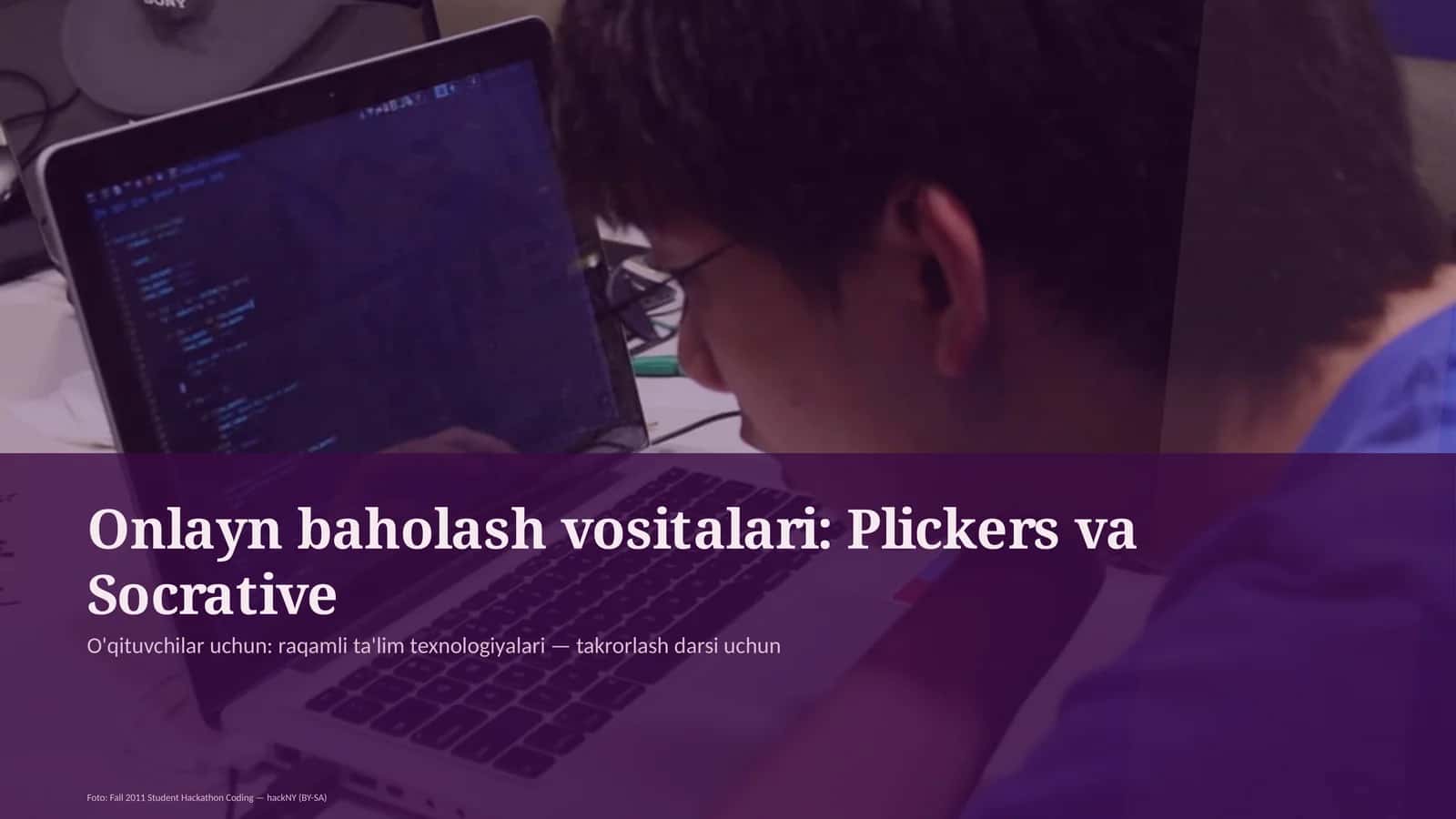 Onlayn baholash vositalari: Plickers va Socrative 1