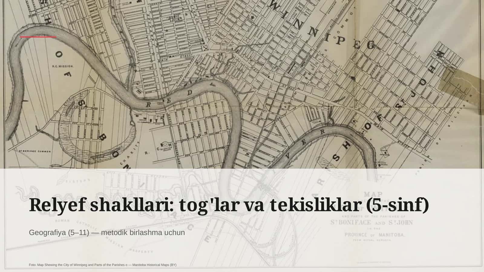 Relyef shakllari: tog'lar va tekisliklar (5-sinf) 1