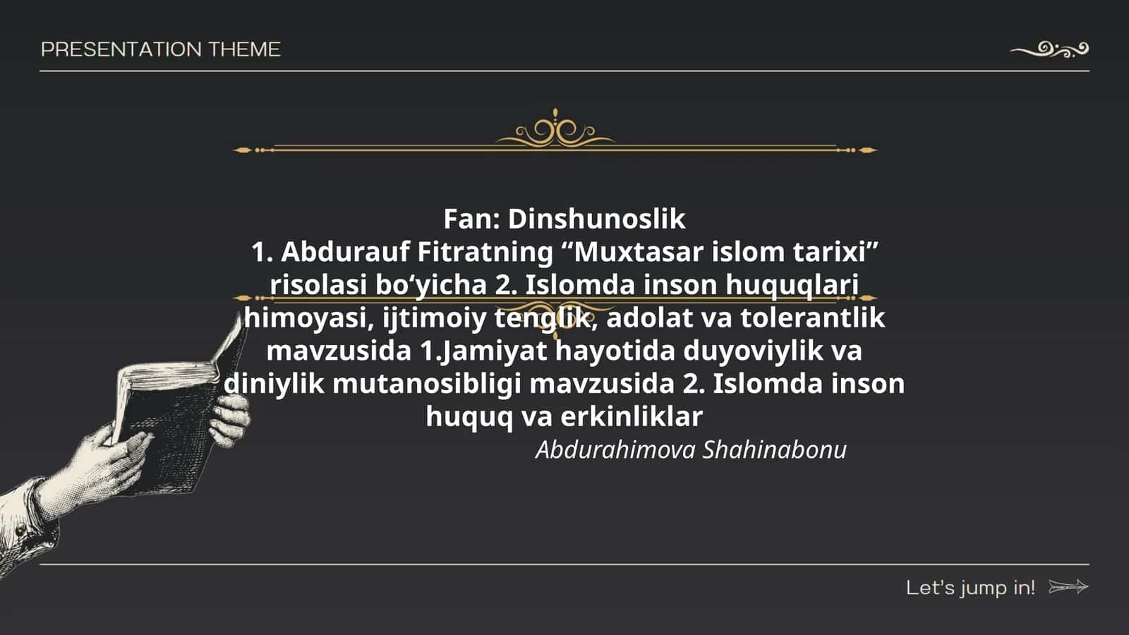 Abdulrauf Fitratning "Muxtasar islom tarixi" risolasi 1
