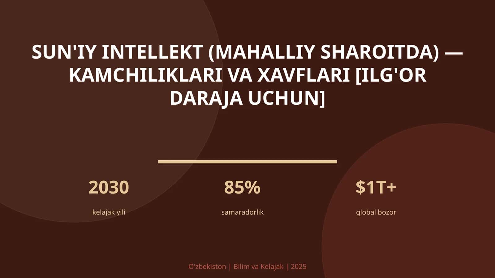 Sun'iy intellekt (mahalliy sharoitda) — kamchiliklari va xavflari [ilg'or daraja uchun] 1