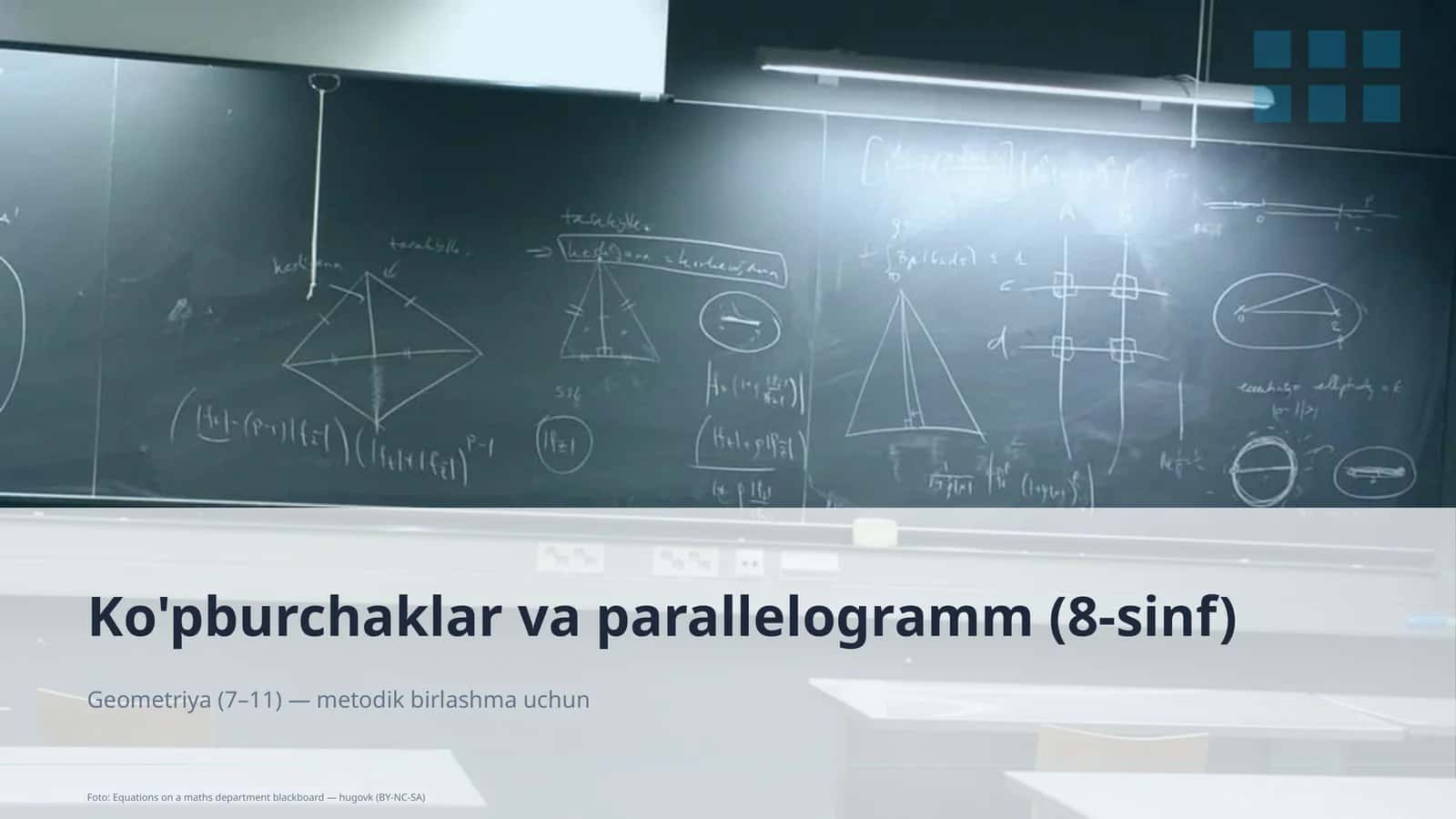 Ko'pburchaklar va parallelogramm (8-sinf) 1