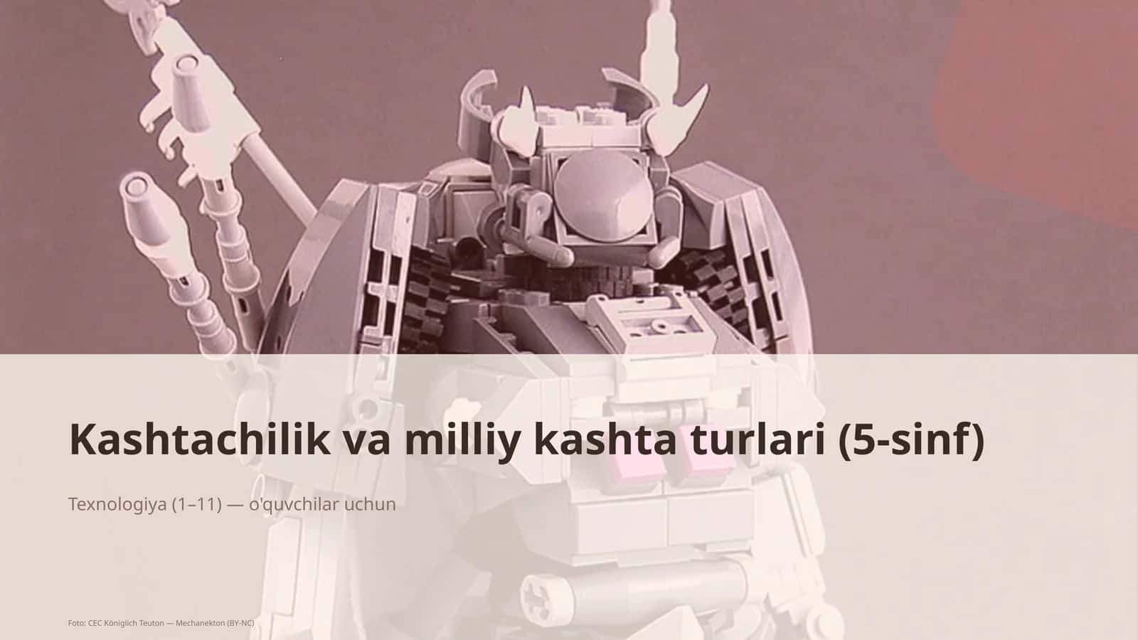 Kashtachilik va milliy kashta turlari (5-sinf) 1