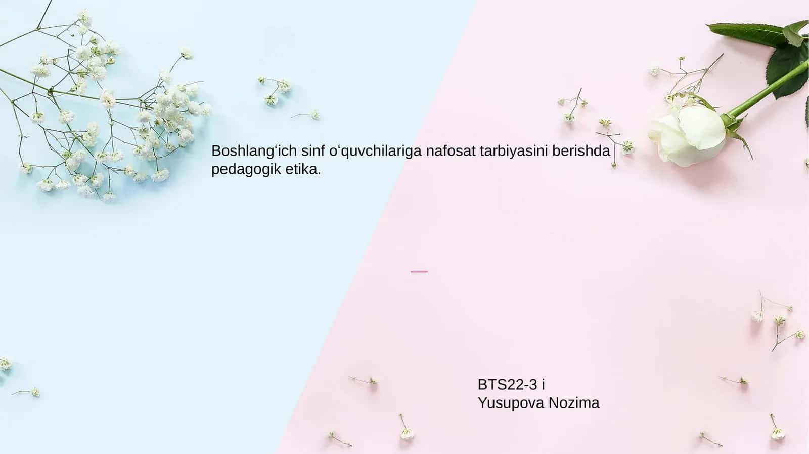 Boshlangʻich sinf oʻquvchilariga nafosat tarbiyasini berishda pedagogik etika 1
